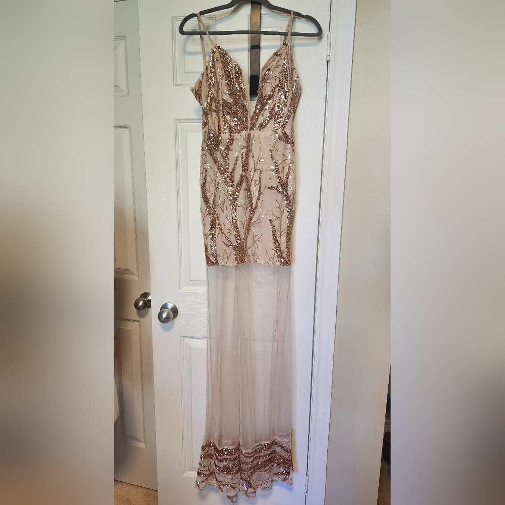 Pink Sequin Dress